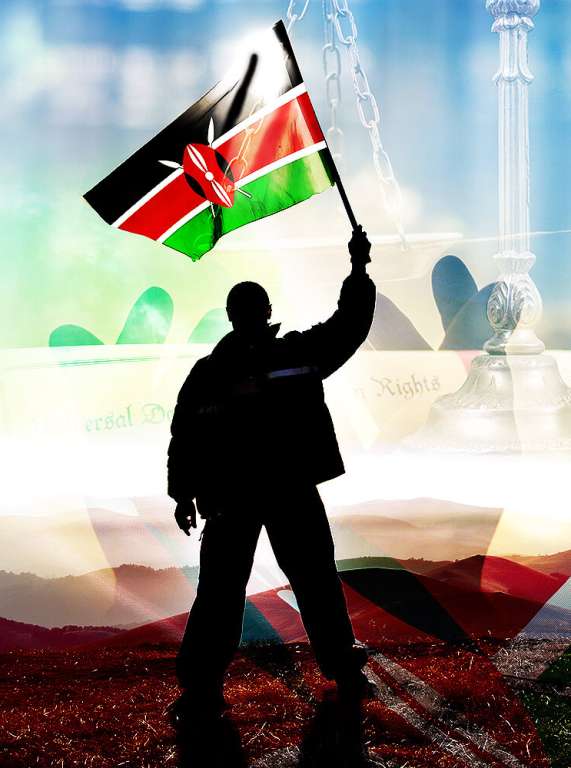 Man with Flag About Page